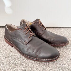 Sebago Salem Mens Brown Leather Oxford Shoes‎ Size 10
